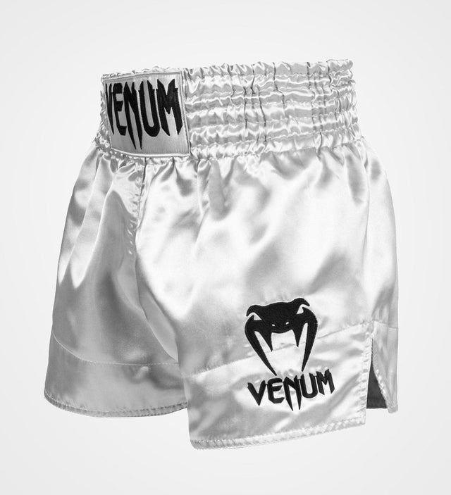 Venum Kickbox-Shorts Classic – Silber/Schwarz – Shorts