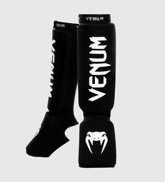 Espinilleras Venum Kontact – Negro/Blanco