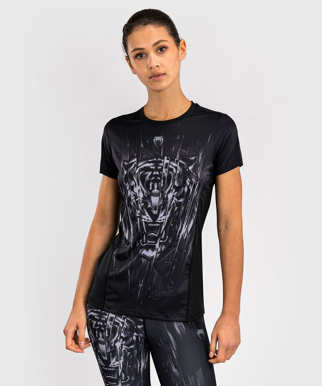 Tricou Venum Tiger Dry Tech Femei – Negru/Argintiu