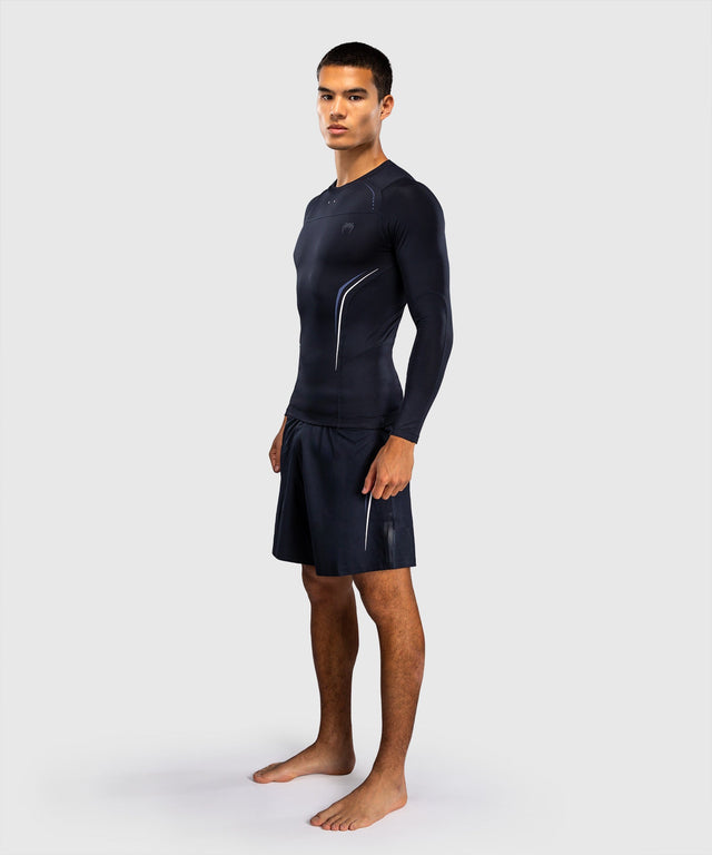 Venum Rashguard G-Core Långa ärmar – Marinblå/Vit