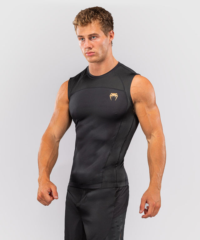 Venum Rashguard G-Fit Revolution Mouwloos - Zwart/Koper