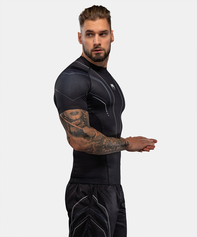 Venum Rashguard Streamline Korta Ärmar - Svart/Vit