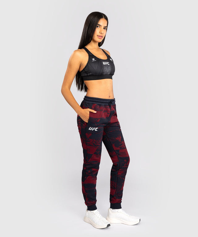 Pantaloni da allenamento Venum UFC Zenith da donna - Blu navy/Bordeaux/Argento