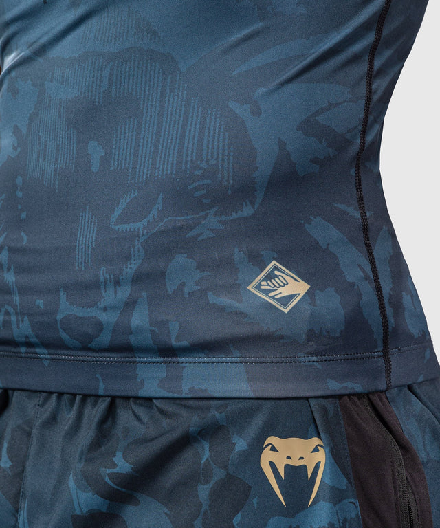 Venum Rashguard Fushiguro Maniche Corte - Blu