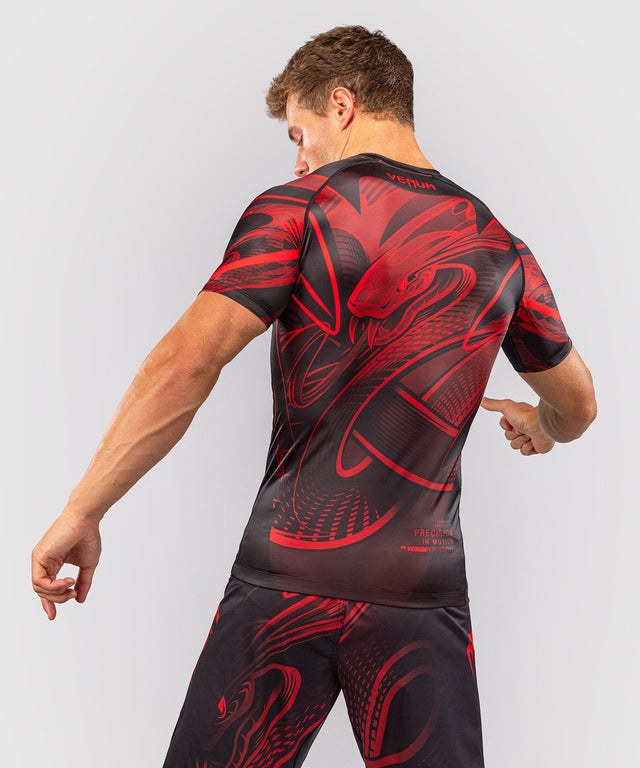 Venum Rashguard Crimson Viper 2.0 Korte Mouwen - Zwart/Rood