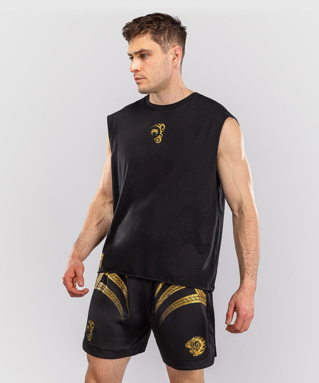 Venum x Mike Tyson T-Shirt Tiger Sem Mangas - Preto/Ouro