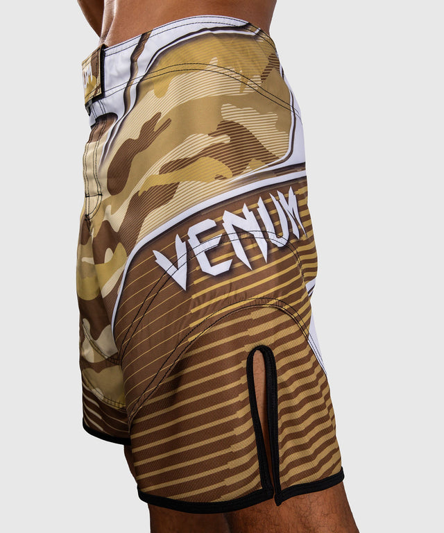 MMA trenky Venum Camo Hero – Světle béžová/Hnědá
