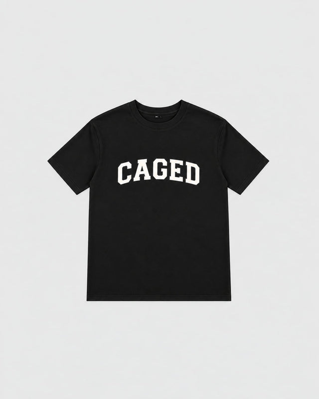 Caged T-Shirt Varsity – Svart