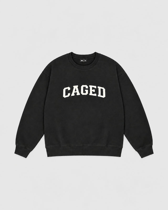 Sudadera Caged Varsity – Negro