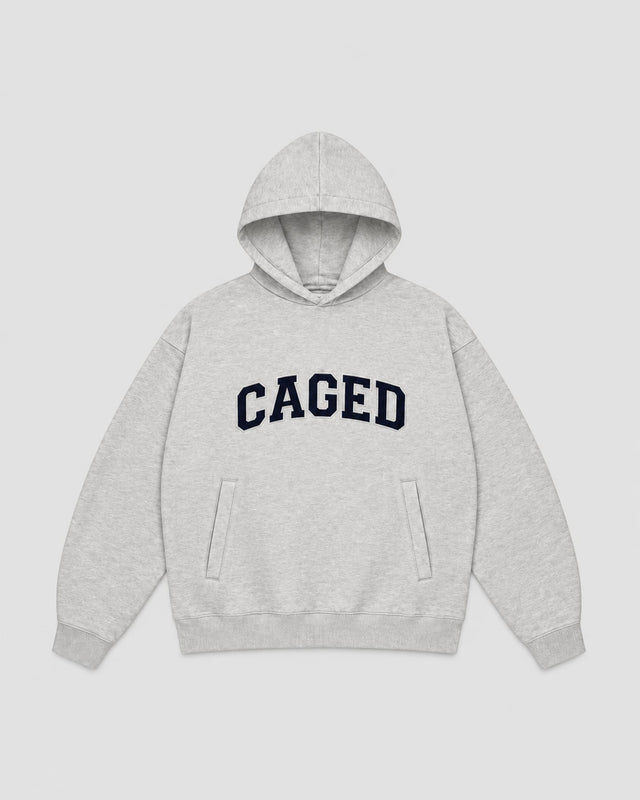 Mikina Caged Varsity – Šedá Melange