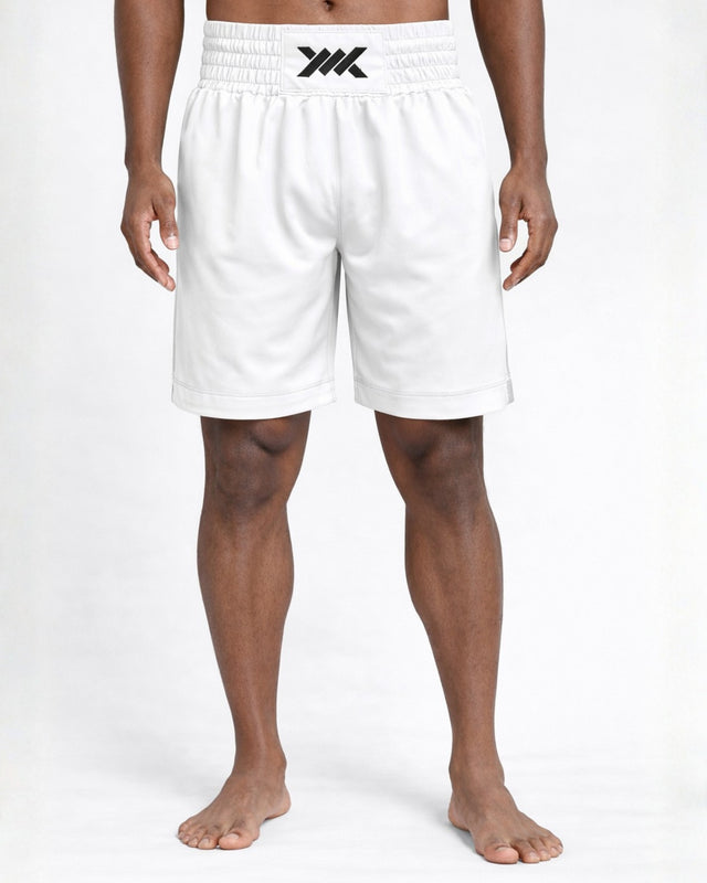Pantaloni scurți de box Caged Classic – Alb