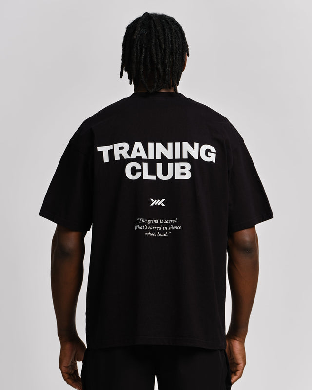 Camiseta de entrenamiento Caged Training Club – Negro