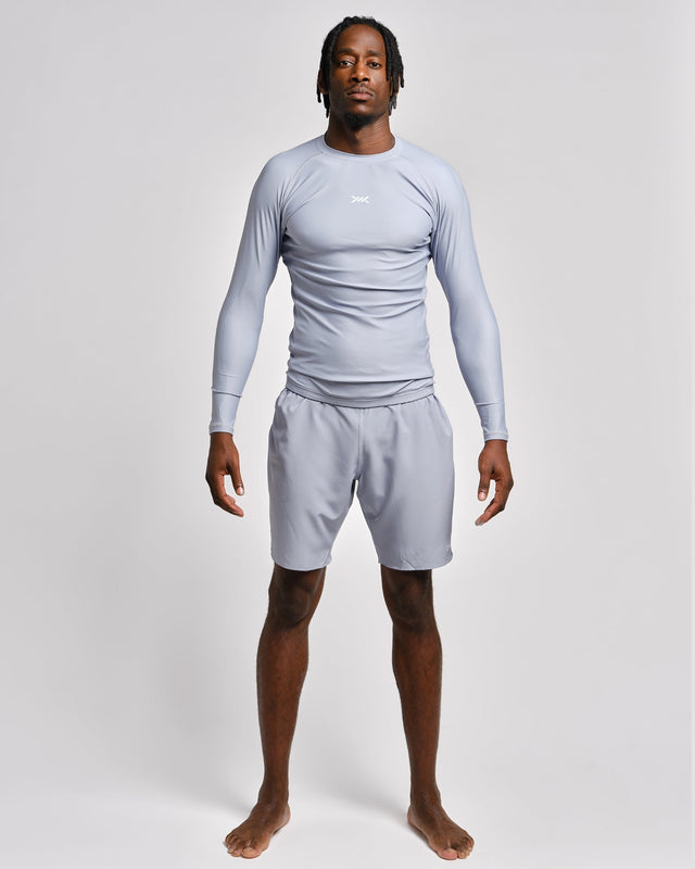 Rashguard Caged Tactical Manga Comprida – Cinzento Gunmetal