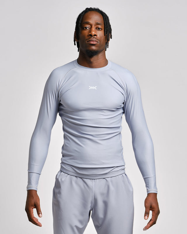 Rashguard Caged Tactical Manga Comprida – Cinzento Gunmetal