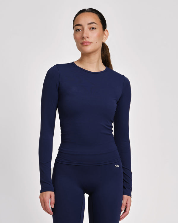 Caged Aspire Long Sleeves – Navy Blå