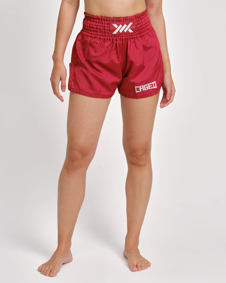 Caged Classic Muay Thai shorts - Rød