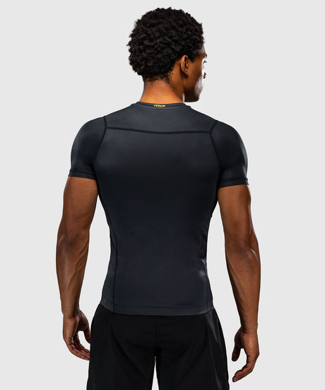 Venum Attack Rashguard Short Sleeves – Black/Gold