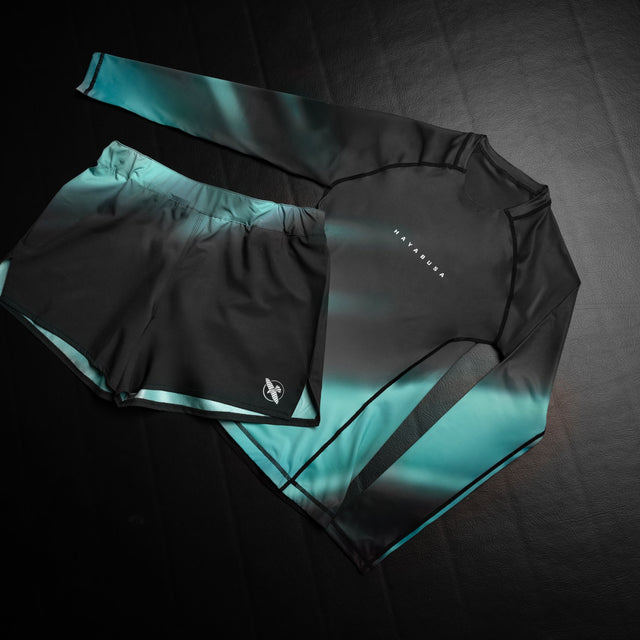 Dámský rashguard Hayabusa Apex Nova – Dlouhé rukávy – Tyrkysový