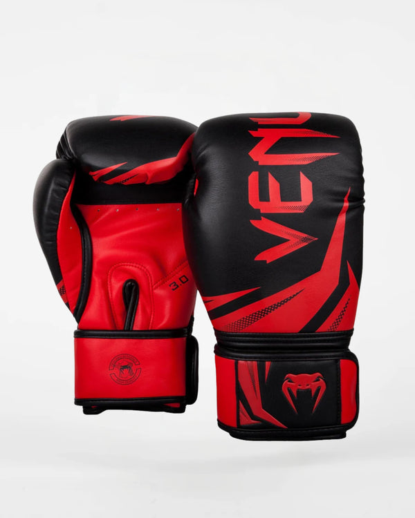 Guantes de boxeo Venum Challenger 3.0 – Negro/Rojo
