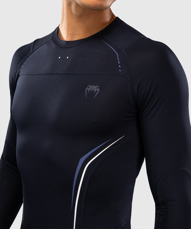 Venum Rashguard G-Core Långa ärmar – Marinblå/Vit