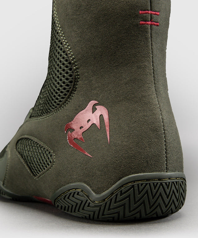 Scarpe da boxe Venum Contender – Kaki/Rosso