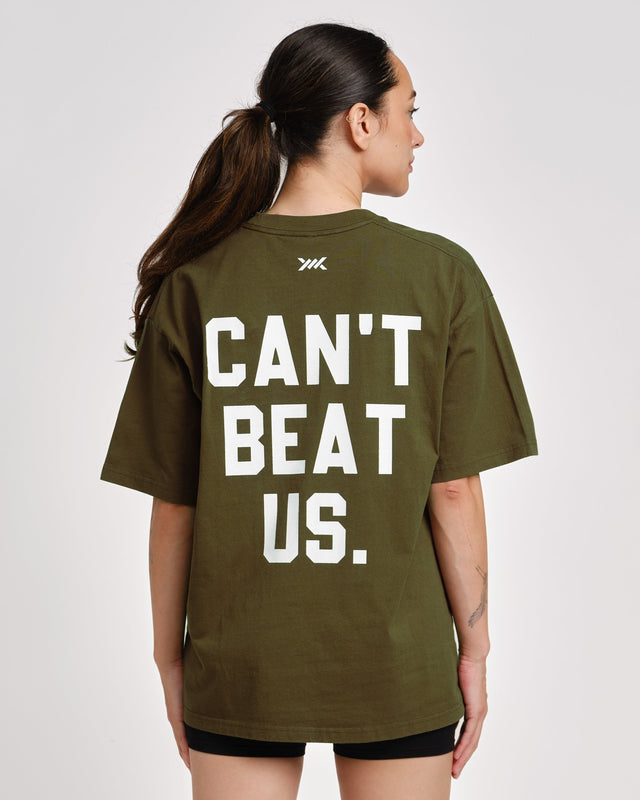 Tricou Caged 'CBU' – Verde Cachi