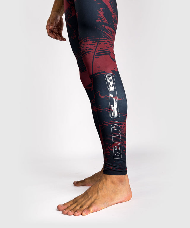 Pantaloncini a compressione Venum UFC Zenith – Blu navy/Bordeaux/Argento
