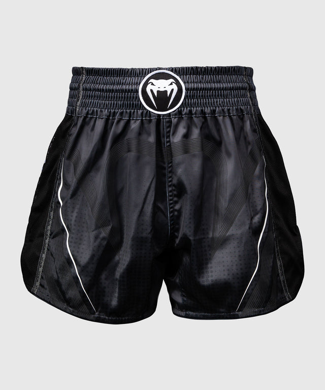 Spodenki Muay Thai Venum Stealth – Czarne/Białe