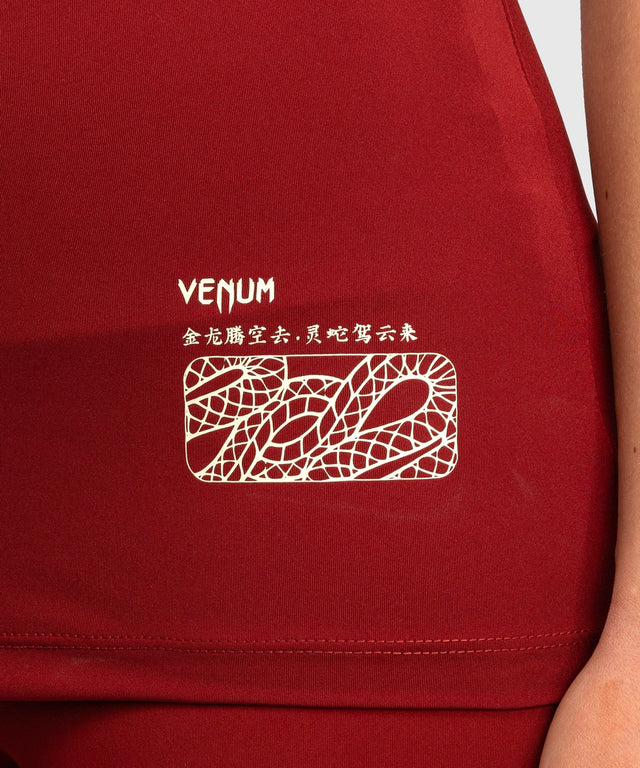 Camiseta de tirantes Venum Serpenti para mujer – Burdeos
