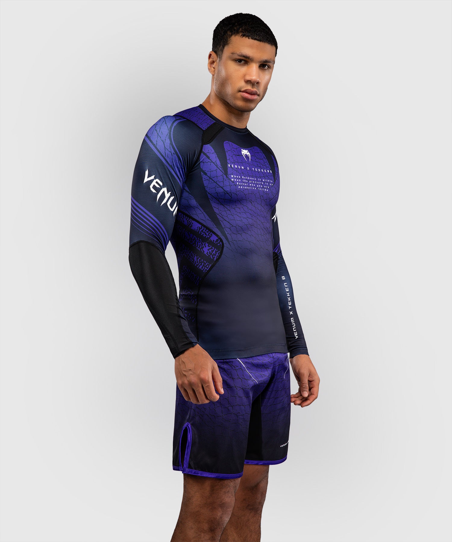 Venum Rashguard x TEKKEN 8 Kazuya Långärmad - Svart/Lila