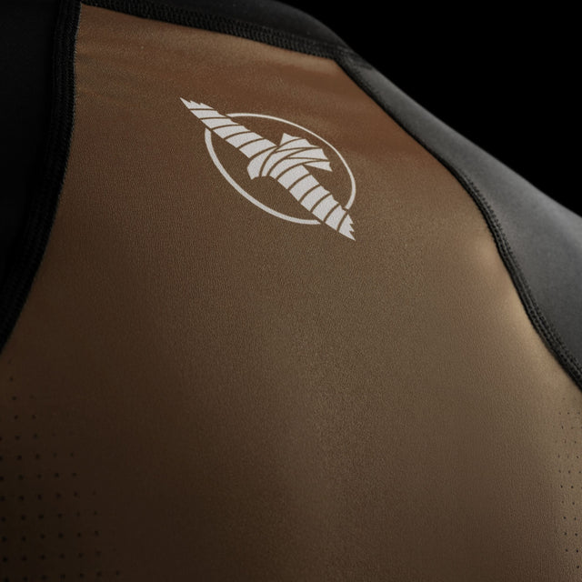 Rashguard Hayabusa Pro Ranked Manga Comprida – Castanho