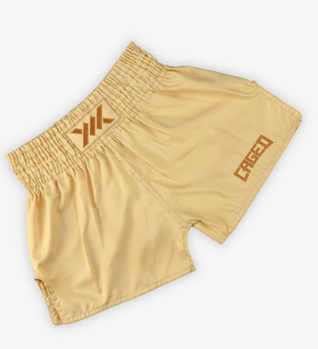 Caged Muay-Thai-Shorts Classic – Peach Damen