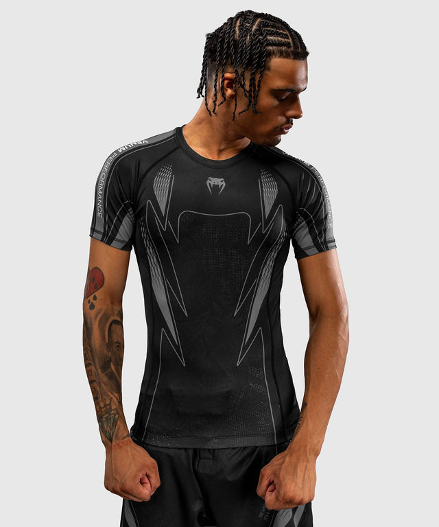 Venum Rashguard Amazonia Reborn Short Sleeves – Black/Grey