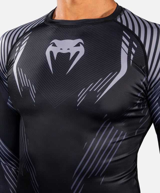 Venum Rashguard No-Gi 6.0 Long Sleeves – Black/Grey