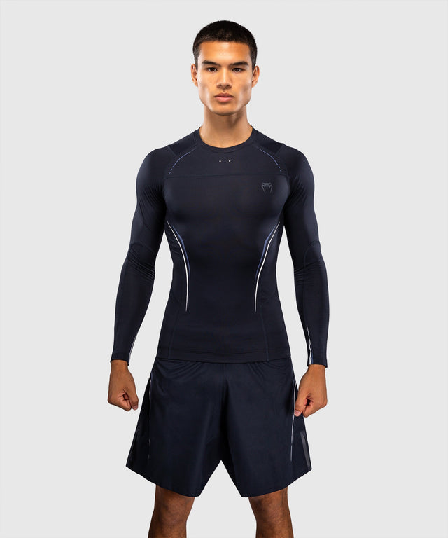 Venum Rashguard G-Core Långa ärmar – Marinblå/Vit