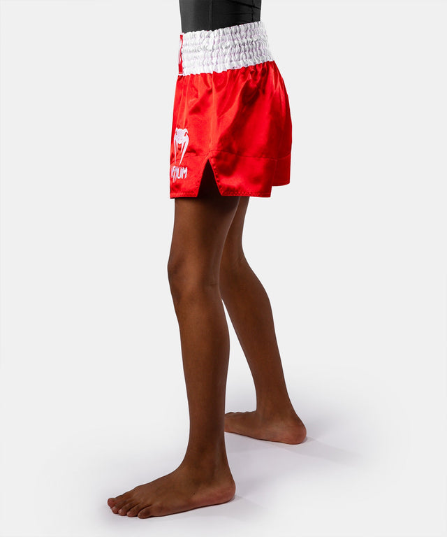 Venum Muay-Thai-Shorts Classic Kinder – Feuerrot