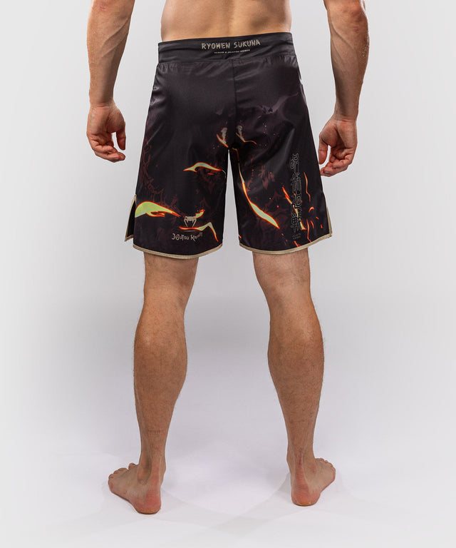 Spodenki MMA Venum x Jujutsu Kaisen Sukuna – Czarne/Beżowe
