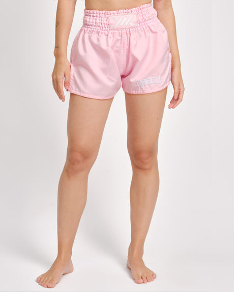 Pantalones de Muay Thai Caged Classic – Rosa claro