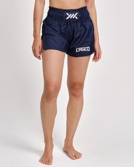 Pantalones de Muay Thai Caged Classic – Azul Marino