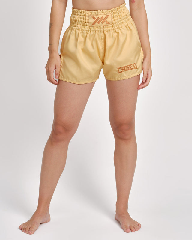 Caged Classic Muay-Thai-Shorts – Pfirsich