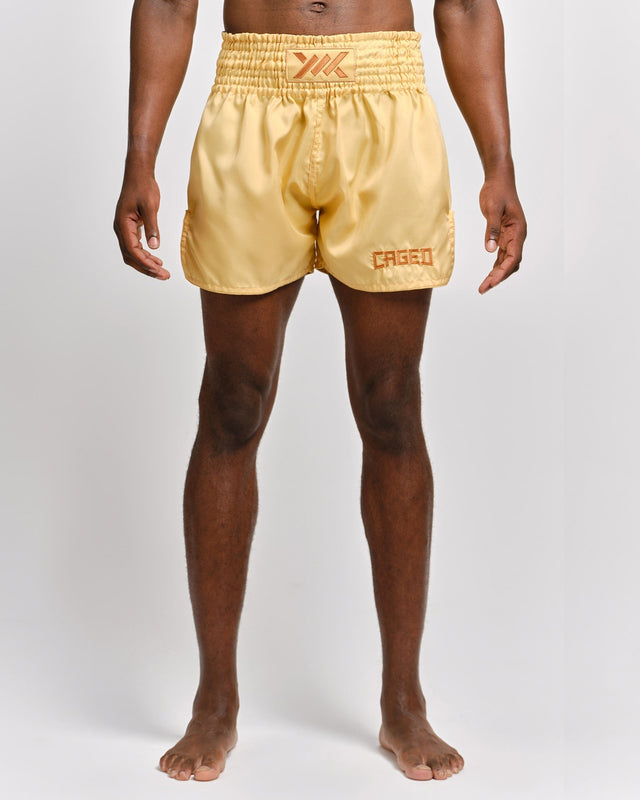 Caged Muay-Thai-Shorts Classic – Peach