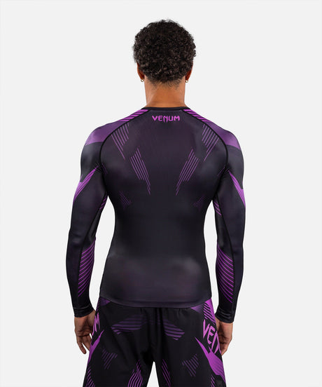 Rashguard Venum No-Gi 6.0 s dlouhými rukávy – Černá/Fialová