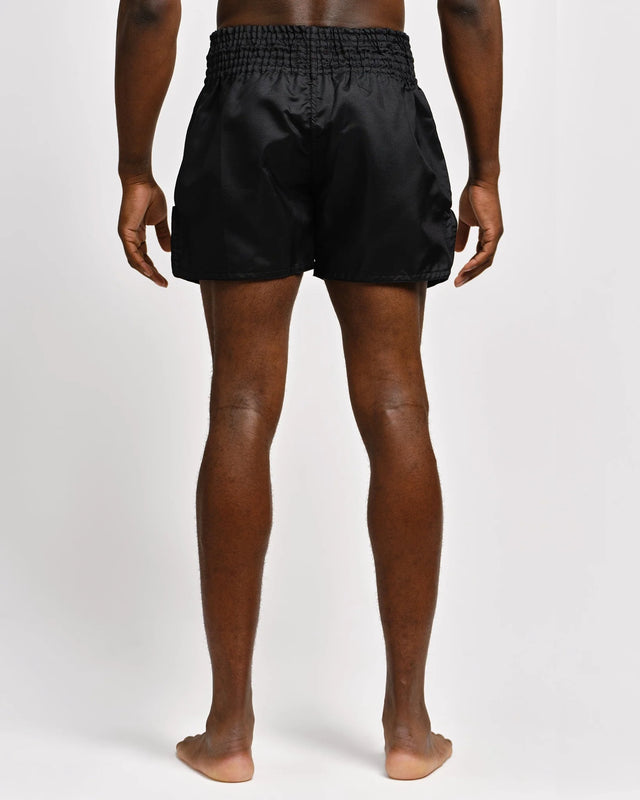 Muay Thai trenky Caged Classic – Černé/Černé