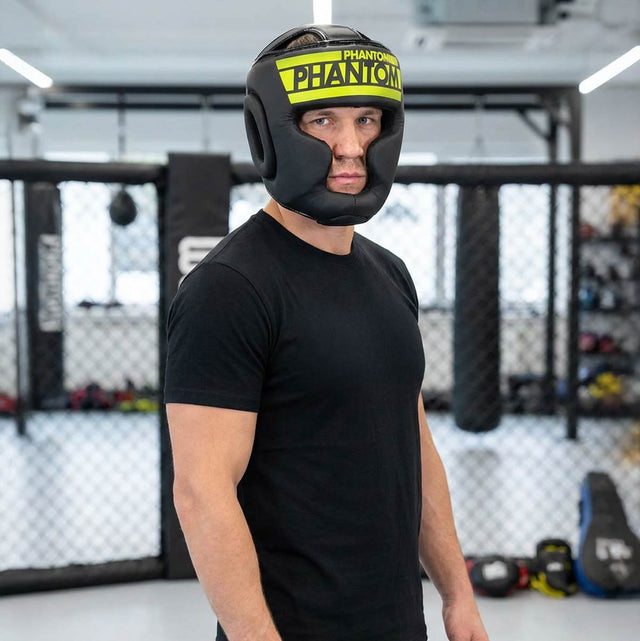 Phantom Athletics Kopfschutz Apex Full Face – Schwarz/Neon