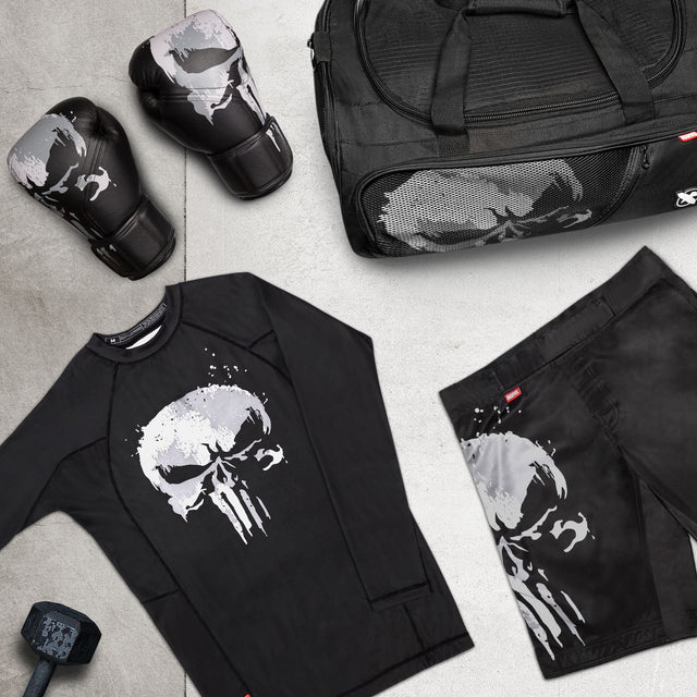 Spodenki MMA Marvel The Punisher – Czarne