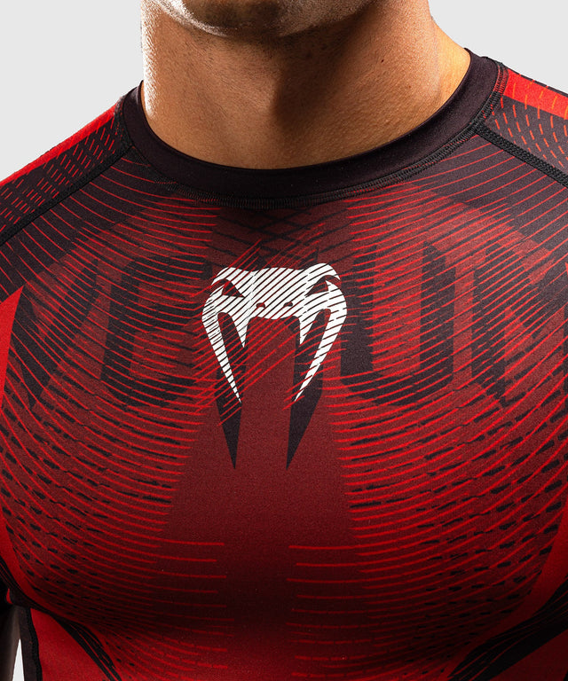 Venum Rashguard Galactic 3.0 Korta ärmar - Röd/Silver