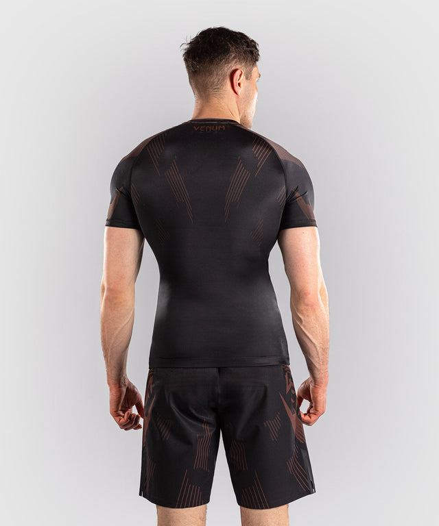 Rashguard Venum No-Gi 6.0 Manches courtes – Noir/Marron