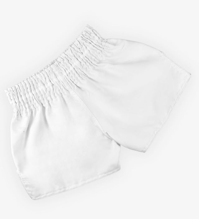 Caged Muay Thai shorts Classic - Hvid/Sort kvinde