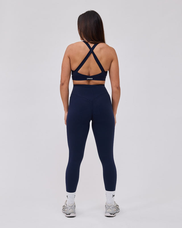 Leggings Caged Essential – Bleu marine