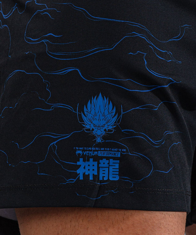 Pantaloncini MMA Venum Thunder Dragon – Nero/Blu reale